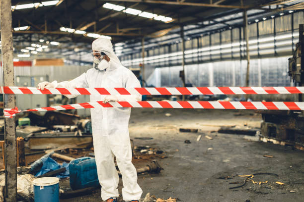 Professional Biohazard technician working in Ames, NE